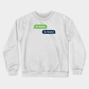 Go Hawks Text Crewneck Sweatshirt